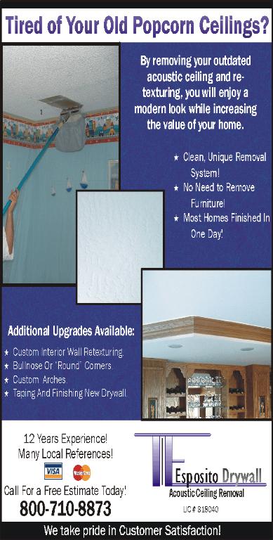 Esposito Drywall Acoustic Ceiling Removal